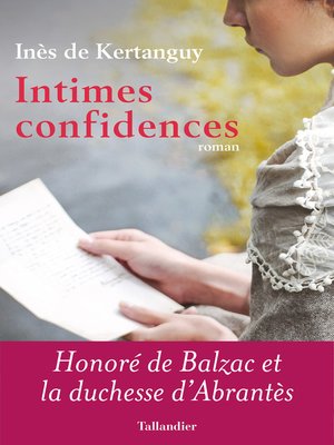 cover image of Intimes confidences